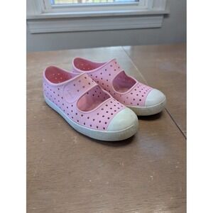 Native Shoes Girl's Pink Juniper Bling‎ Mary Jane Lightweight Slip On J2